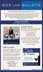 Bier Law Bulletin
