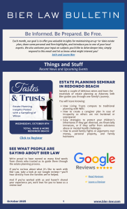 Estate Planning Update - Bier Law Bulletin October 2025