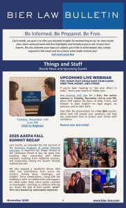 Estate Planning Update - Bier Law Bulletin November 2025