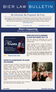 Bier Law Bulletin June 2026